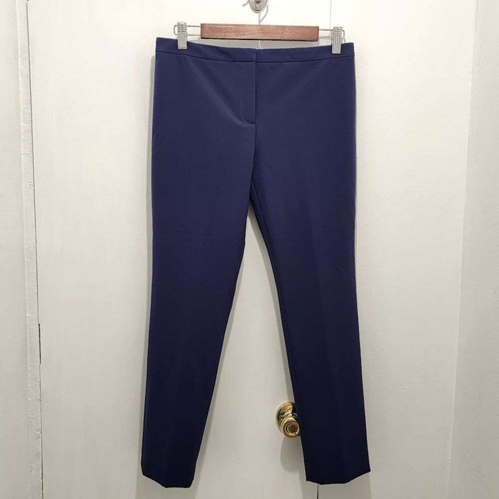 Theory Classic Perform Tech Skinny Crop Pants‎ Size 4 Navy